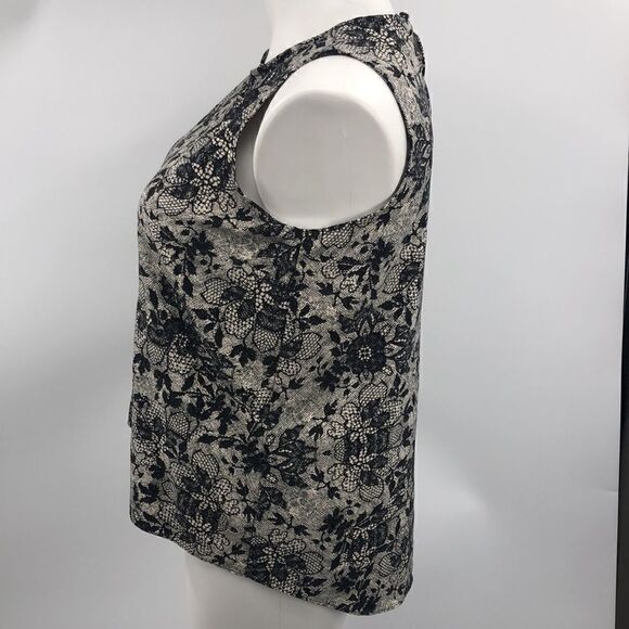 Disney Alice through looking glass floral sleeveless hi lo top - Picture 5 of 6